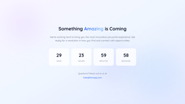 coming-soon Page